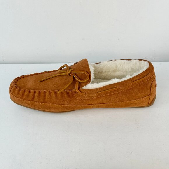 Men\'s Size 10D Coach Slipper Fleece Shearling Khaki Moccasin - CC743 main image 4